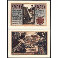 Autriche - Notgeld - Hall-in-Tirol - 90 heller - Type b - 30/05/1920 - Etat : SPL