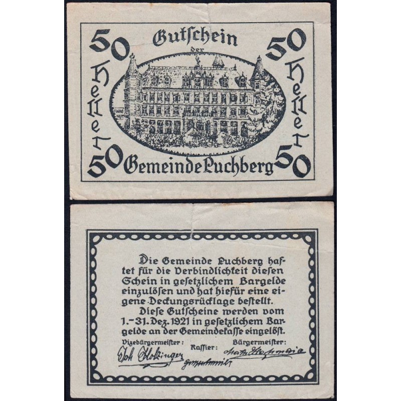 Autriche - Notgeld - Puchberg-bei-Wels - 50 heller - Type a - 1920 - Etat : TB-