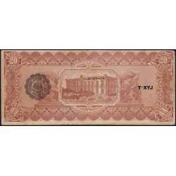 Mexique - Chihuahua - Pick S 537b - 20 pesos - Serie K - 27/03/1915 - Etat : TB+