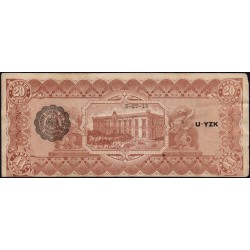 Mexique - Chihuahua - Pick S 537b - 20 pesos - Serie K - 27/03/1915 - Etat : TB+