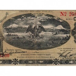 Gouv. Provisoire du Mexique - Veracr. - Pick S 1107a_1 - 10 pesos - Serie C - 01/12/1914 - Etat : TB+