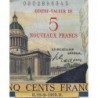 F 52-02 - 12/02/1959 - 5 nouv. francs sur 500 francs - Victor Hugo - Série D.122 - Etat : TTB+