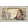 F 55-01 - 30/10/1958 - 100 nouv. francs sur 10000 francs - Bonaparte - Série O.148 - Etat : TB+