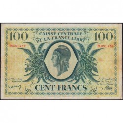 AEF - Pick 13 - 100 francs France Libre - Série PA - 02/12/1941 - Etat : TB+