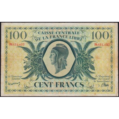 AEF - France Libre - Pick 13 - 100 francs - Série PA - 02/12/1941 - Etat : TB+