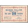 74 - Bonneville - Maison Fallion - 25 centimes - Type 74-13 - 30/10/1916 - Etat : NEUF