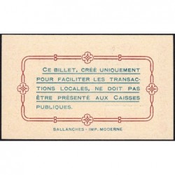 74 - Bonneville - Maison Fallion - 25 centimes - Type 74-13 - 30/10/1916 - Etat : NEUF