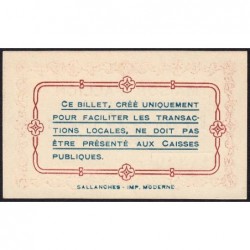 74 - Bonneville - Maison Fallion - 25 centimes - Type 74-13 - 30/10/1916 - Etat : NEUF