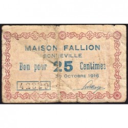74 - Bonneville - Maison Fallion - 25 centimes - Type 74-13 - 30/10/1916 - Etat : B+