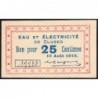 74 - Cluses - Eau et Electricité - 25 centimes - Type 74-18b - 10/08/1916 - Etat : pr.NEUF