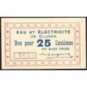 74 - Cluses - Eau et Electricité - 25 centimes - Type 74-19a - 10/08/1916 - Etat : NEUF