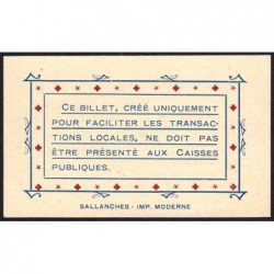 74 - Cluses - Eau et Electricité - 25 centimes - Type 74-19a - 10/08/1916 - Etat : NEUF