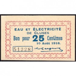 74 - Cluses - Eau et  Electricité - 25 centimes - Type 74-19b - 10/08/1916 - Etat : SUP+