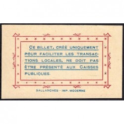 74 - Cluses - Eau et Electricité - 25 centimes - Type 74-19b - 10/08/1916 - Etat : SUP+