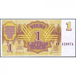 Lettonie - Pick 35 - 1 rublis - Série AC - 1992 - Etat : NEUF
