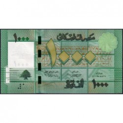 Liban - Pick 90a - 1'000 livres - Série K/02 - 24/02/2011 - Etat : NEUF