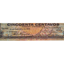 Mozambique - Banco da Beira - Pick R 4a - 50 centavos - 15/09/1919 - Etat : TTB