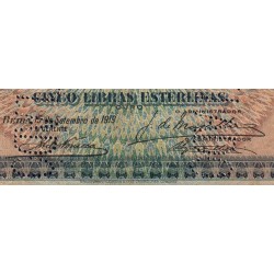 Mozambique - Banco da Beira - Pick R 8b - 5 libras esterlinas - 15/09/1919 - Etat : TB