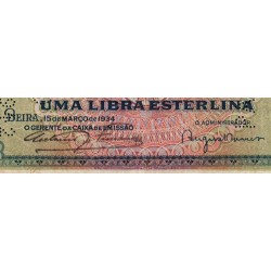 Mozambique (Companhía de) - Pick R 31_2 - 1 libra esterlina - 15/03/1934 - Etat : TB+