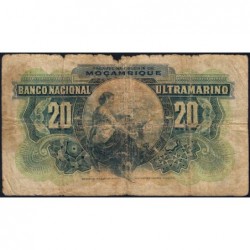 Mozambique - Banco N. Ultramarino - Pick 74 - 20 escudos - Série MC - 06/04/1937 - Etat : B