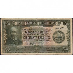 Mozambique - Banco N. Ultramarino - Pick 75 - 50 escudos - 11/01/1938 - Etat : TB