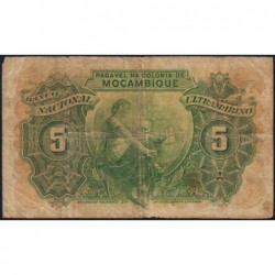 Mozambique - Banco N. Ultramarino - Pick 94 - 5 escudos - 29/11/1945 - Etat : TB