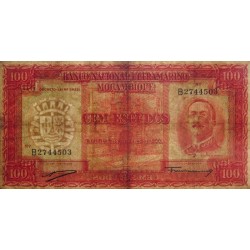 Mozambique - Banco N. Ultramarino - Pick 107 - 100 escudos - Série B - 24/07/1958 - Etat : TTB