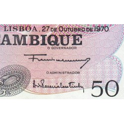 Mozambique - Pick 116 - 50 escudos - Série B - 27/10/1970 (1978) - Etat : NEUF