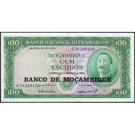 Mozambique - Pick 117 - 100 escudos - Série C - 27/03/1961 (1978) - Etat : TTB