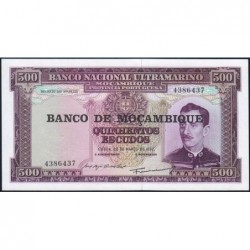 Mozambique - Pick 118 - 500 escudos - Sans série - 22/03/1967 (1979) - Etat : NEUF