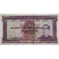 Mozambique - Pick 118 - 500 escudos - Sans série - 22/03/1967 (1979) - Etat : NEUF