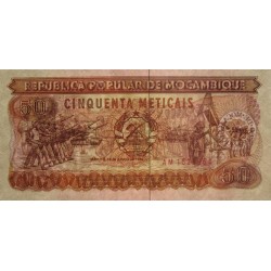 Mozambique - Pick 129b - 50 meticais - Série AM - 16/06/1986 - Etat : NEUF