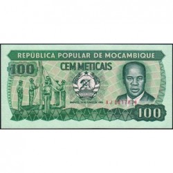 Mozambique - Pick 130a_1 - 100 meticais - Série AJ - 16/06/1983 - Etat : NEUF