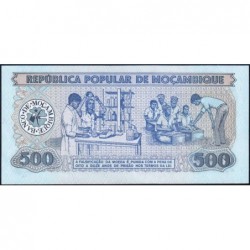 Mozambique - Pick 131a - 500 meticais - Série AC - 16/06/1983 - Etat : NEUF