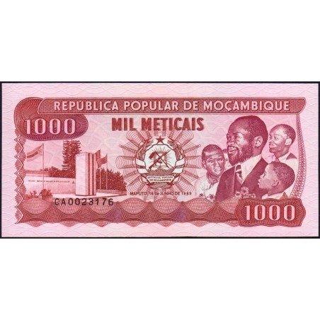 Mozambique - Pick 132c - 1'000 meticais - Série CA - 16/06/1989 - Etat : NEUF