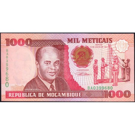 Mozambique - Pick 135 - 1'000 meticais - Série BA - 16/06/1991 - Etat : NEUF