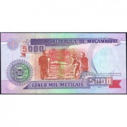 Mozambique - Pick 136 - 5'000 meticais - Série CB - 16/06/1991 - Etat : NEUF