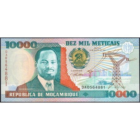 Mozambique - Pick 137 - 10'000 meticais - Série DA - 16/06/1991 - Etat : NEUF