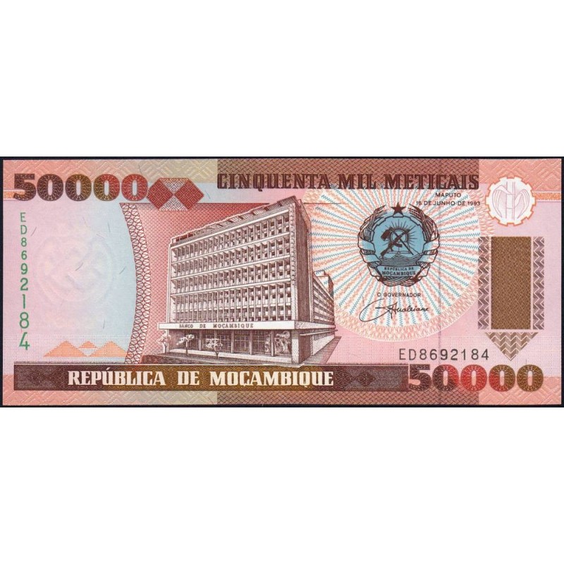 Mozambique - Pick 138 - 50'000 meticais - Série ED - 16/06/1993 - Etat : NEUF