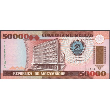 Mozambique - Pick 138 - 50'000 meticais - Série ED - 16/06/1993 - Etat : NEUF