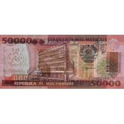 Mozambique - Pick 138 - 50'000 meticais - Série ED - 16/06/1993 - Etat : NEUF