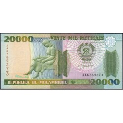Mozambique - Pick 140a - 20'000 meticais - Série AA - 16/06/1999 - Etat : NEUF