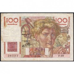 F 28-09 - 03/10/1946 - 100 francs - Jeune Paysan - Série F.99 - Etat : TB+