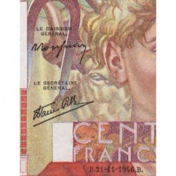 F 28-11 - 21/11/1946 - 100 francs - Jeune Paysan - Série H.134 - Etat : SUP