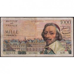 F 42-04 - 07/01/1954 - 1000 francs - Richelieu - Série S.31 - Etat : TB+
