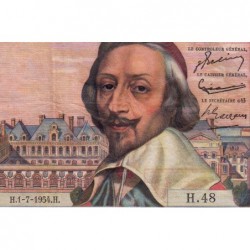 F 42-06 - 01/07/1954 - 1000 francs - Richelieu - Série H.48 - Etat : TB+