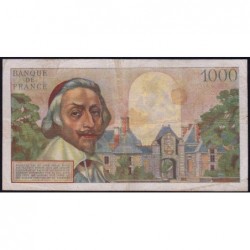 F 42-08 - 07/10/1954 - 1000 francs - Richelieu - Série S.72 - Etat : TB+