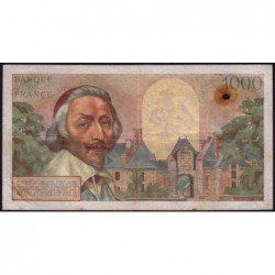 F 42-08 - 07/10/1954 - 1000 francs - Richelieu - Série V.73 - Etat : TB