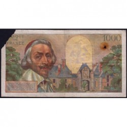 F 42-08 - 07/10/1954 - 1000 francs - Richelieu - Série M.75 - Etat : AB
