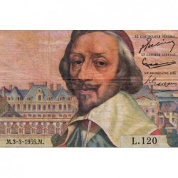 F 42-11 - 03/03/1955 - 1000 francs - Richelieu - Série L.120 - Etat : TB